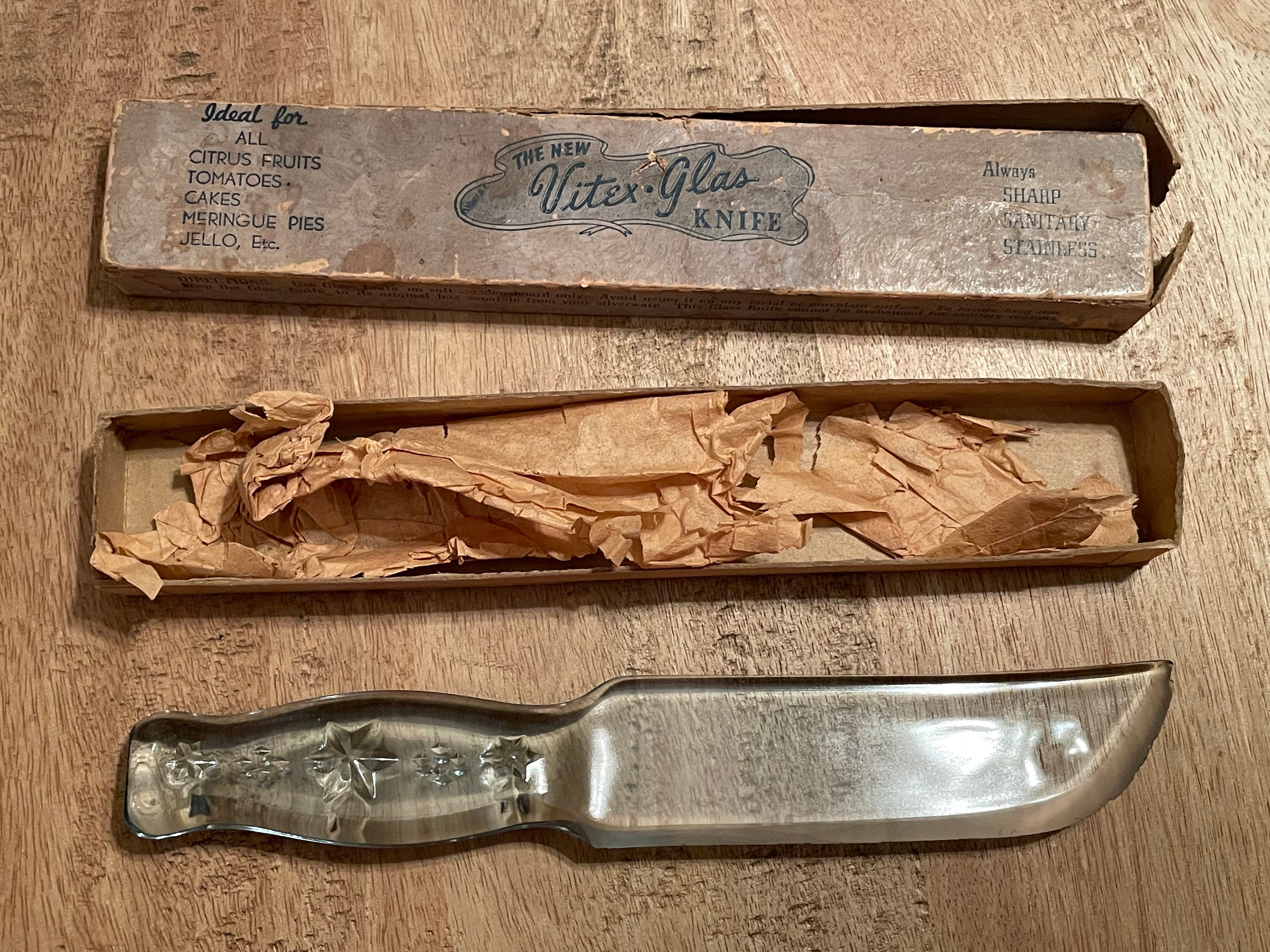 Vintage Glass Knife