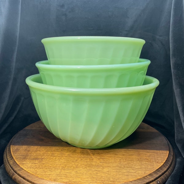 Jadeite Mixing Bowl Etsy