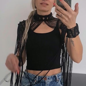 MANTELLA IN MACRAME DA DONNA / Mantella Boho Adventure / Mantella Seaside Chic / Mantella da donna da sogno / Mantella artigianale ispirata alla dea