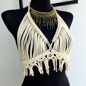 MACRAME CHIC TOP | Womens Macrame Top | Enchanting Beachwear | Macrame Summer Top | Lovely Sensational Handmade Macrame Beach Party Top