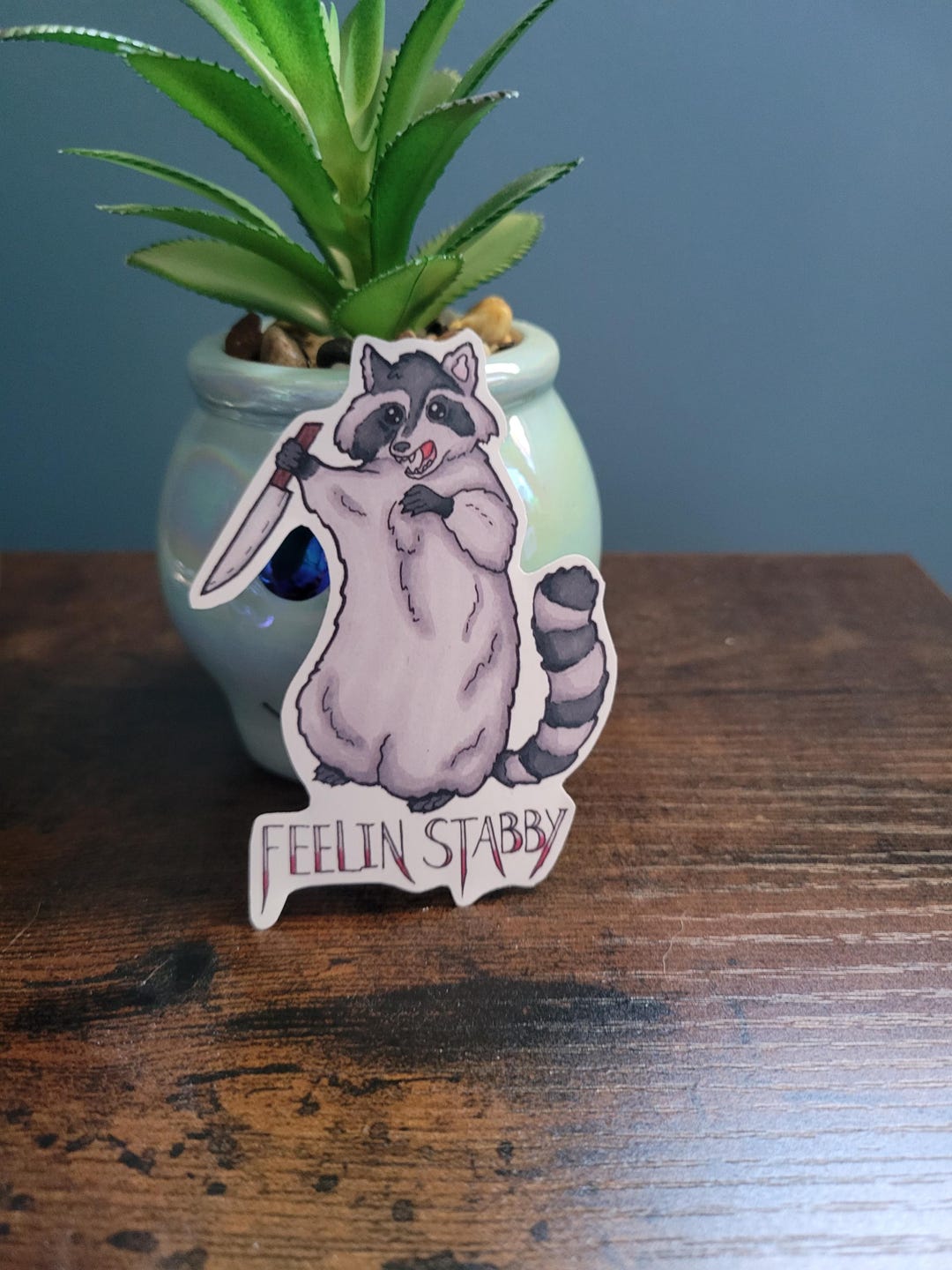 Angry Raccoon Sticker - Etsy