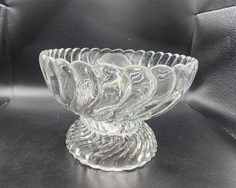 Fostoria Glass Colony Line Footed Large Oval Vintage Clear Bowl