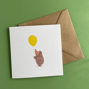 Igel Geburtstagskarte | Herzlichen Glückwunsch | Gut gemacht | Feier | luxus recycelt | Niedliche Karte | Prüfungspass | Britische Wildtierkarte