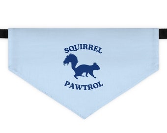 Bandana para perro Squirrel Pawtrol: collar para colocar sobre la cabeza, accesorio divertido para mascotas