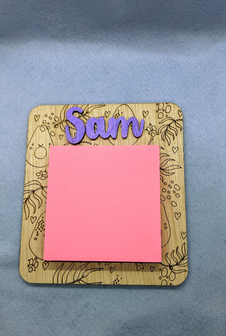 Sticky Note Holder Laser Ready Cut File Post It Note Holder SVG