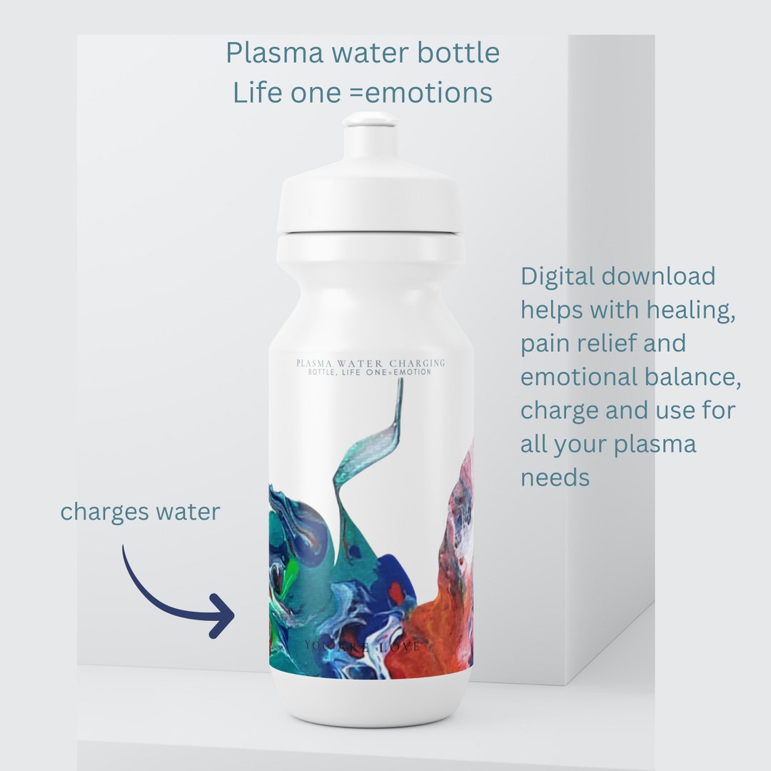 LIFE ONE WATER Bottle Plasma Transfer Painting to Digital Etsy