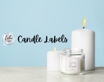 Custom Candle Labels: Full Color, Gloss or Matte