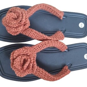 Crochet flip flop