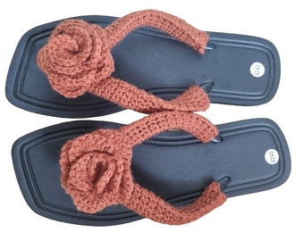 Crochet flip flop