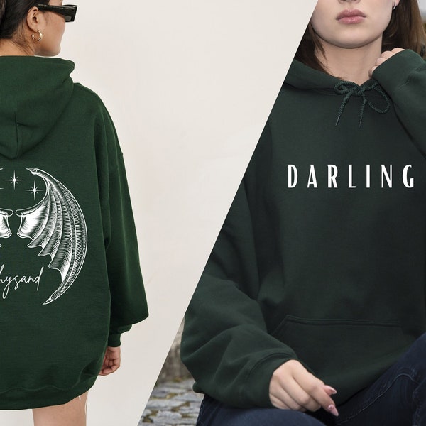 Rhysand And Feyre Hoodie, Gift For The Rhysand, Rhysand Darling Hoodie, Rhysand Fan Girl Sweat, Acotar Darling Sweat, Night Court Sweater