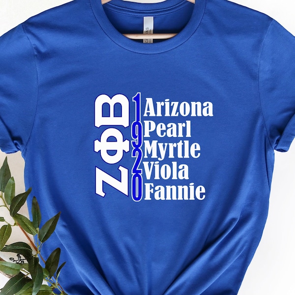 Zeta Phi Beta Arizona Pearl Myrtle Viola Frannle Shirt,Fraternity and Sorority Life Tee, Perfect Gift for Zeta Phi Beta Members, ZPB Sister