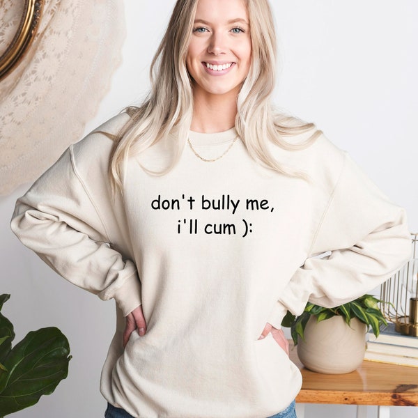 Dont Bully Me Shirt, Funny Sweat, Funny Sarcastic Sweat, Unisex Don’t Bully Me Sweatshirt, Unisex Bullying Sweatshirt, Sarcastic Shirt
