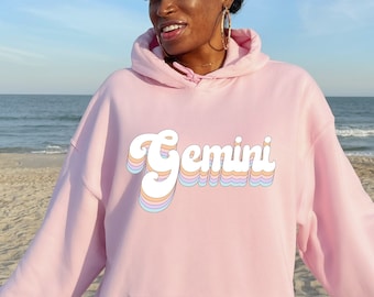 Zwillinge Astrologie Hoodie, Sternzeichen Oversized Kapuzenpullover, Geschenk für Zwillinge Frau, Zwilling Geburtstag Geschenk, Horoskop trendy ästhetik tiktok