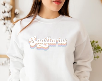 Sagitario Astrología Sudadera de gran tamaño, Regalo de cumpleaños de Sagitario para mujer Sagitario, Regalos del zodiaco de Sagitario Regalos del horóscopo vsco