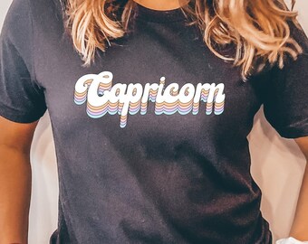 Capricorn Oversized Astrologie Shirt, Steinbock Geburtstagsgeschenke für Steinbock Frau, Steinbock Astrologie Sternzeichen Geschenke, Horoskop Shirt