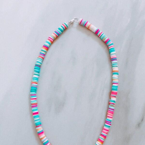 The Mixed Clay Bead necklace