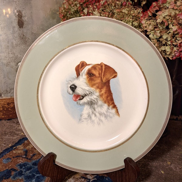 Vintage Terrier Plate