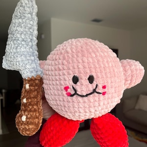 Stabby ( Kirby with a knife) PDF PATTERN