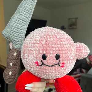 Kirby with a knife-STABBY