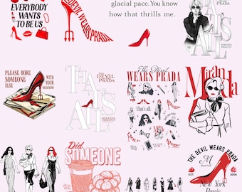 The Devil Wears Prada 2 PNG Bundle(Digital Download), You r Not Going To Paris, Miranda Priestly PNG, Devil Wears Prada Shirt Designs