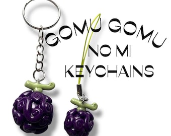One Piece Anime Keychain Phone Charm - Gomu Gomu no Mi Devil Fruit