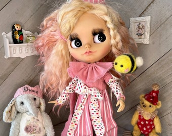 Blythe clothes,Blythe Clown,Blythe Clown Jumpsuit,Blythe Jumper,Blythe Doll Clothes,1/6 bjd doll clothes,OB24,OB22