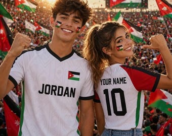Custom Jordan Soccer Jersey, Personalized Jordan Football Shirt, Jordan Fan Jersey with Custom Name Number, Soccer Gift for Fans