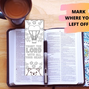 CHRISTIAN PRINTABLE BOOKMARKS, Color Your Own Bookmarks Bible ...