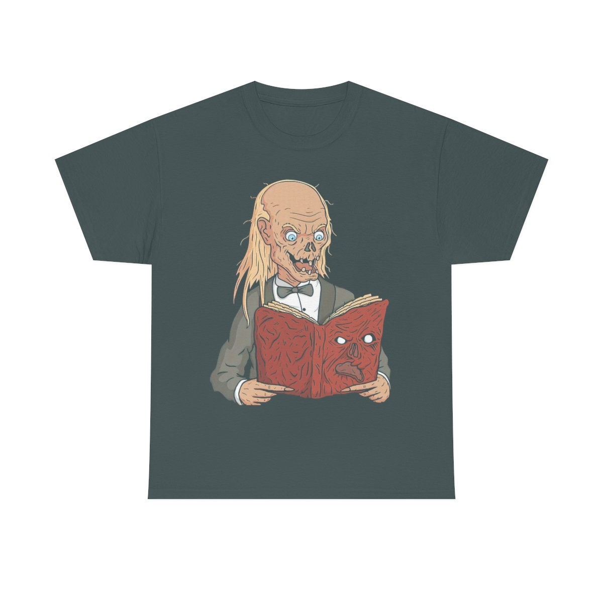 Discover crypt keeper reading Necronomicon