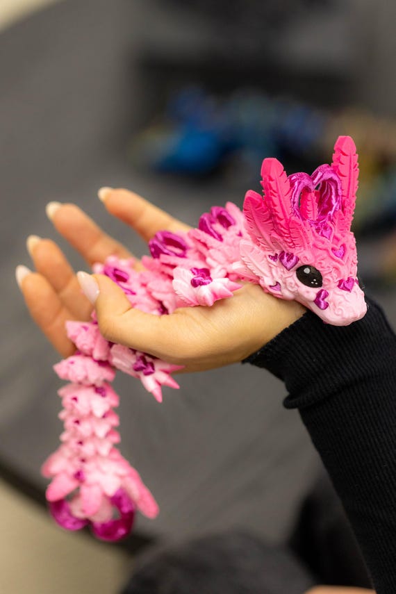 Baby Heart Dragon - Romantic - Valentine's Day, 3D Printed Dragon
