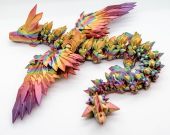 Crystalwing Dragon | Wings Of Fire | Fully Articulated | 3D Printed