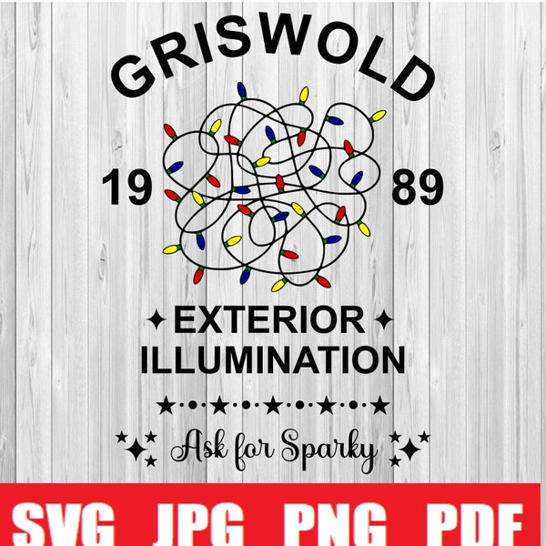 Griswold Exterior Illumination SVG file, Cricut file, Silhouette file