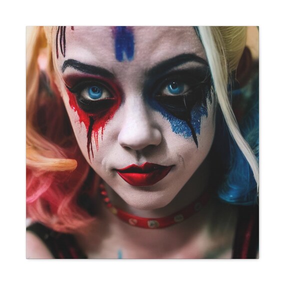 Harley Quinn Wall Art Canvas Gallery Wraps Etsy
