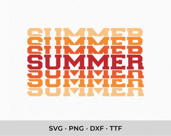 Fuente universitaria apilada (svg, ttf, dxf, png): Letras SVG en capas, Cricut y Silhouette (instalable)