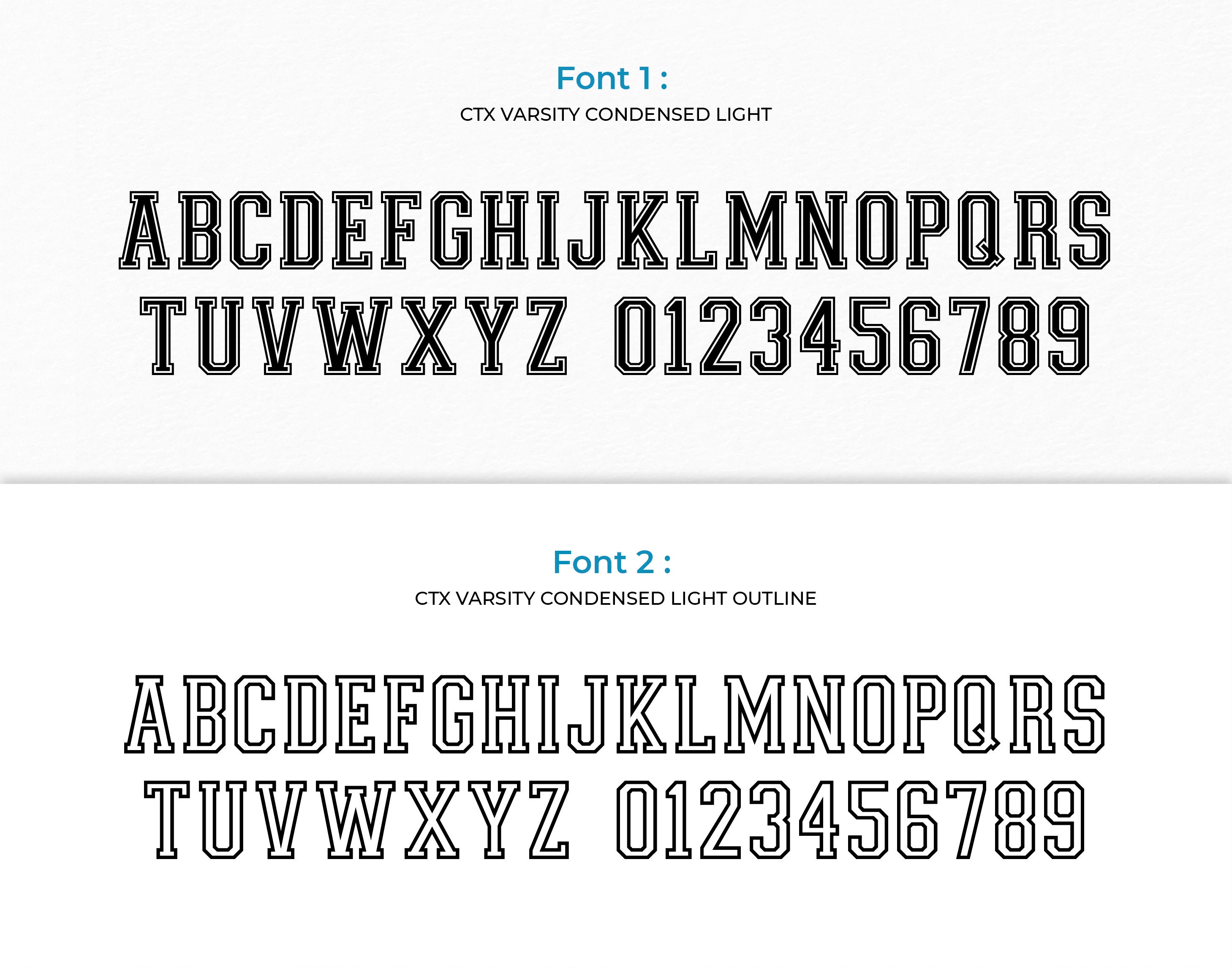 Varsity Font SVG TTF Condensed Fonts Bundle, College Font Svg Sports Font Svg School Font Svg