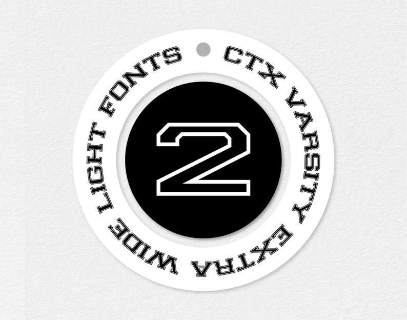 Varsity Font SVG TTF Extra Wide Light College Font Svg Sports Etsy