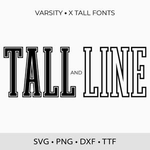 Varsity Tall Font TTF: Sports Jersey SVG, Cricut-Ready (Digital Download)