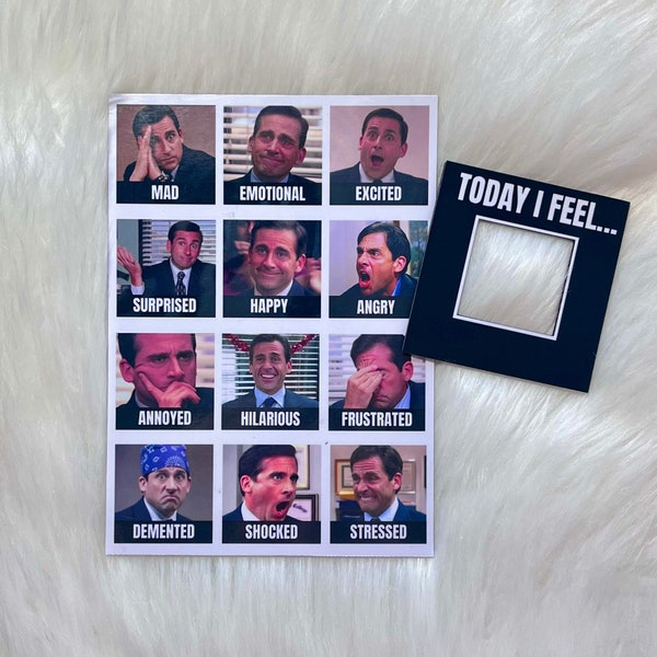 Michael Scott Mood Magnet - Prison Mike - Michael Scott Gifts - Steve Carrell - The Office Magnets - The Office Merch - Funny Magnets