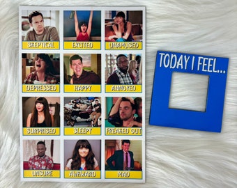 Imán de estado de ánimo de chica nueva / Nick Miller / Schmidt / Jessica Day / Winston Bishop / Imán de foto