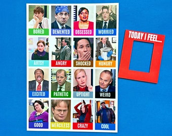 The Office Mood Magnet – Michael Scott – Prison mike – The Office TV Show Geschenke – Dunder Mifflin – Dwight Schrute – Dundie Award – Lustig
