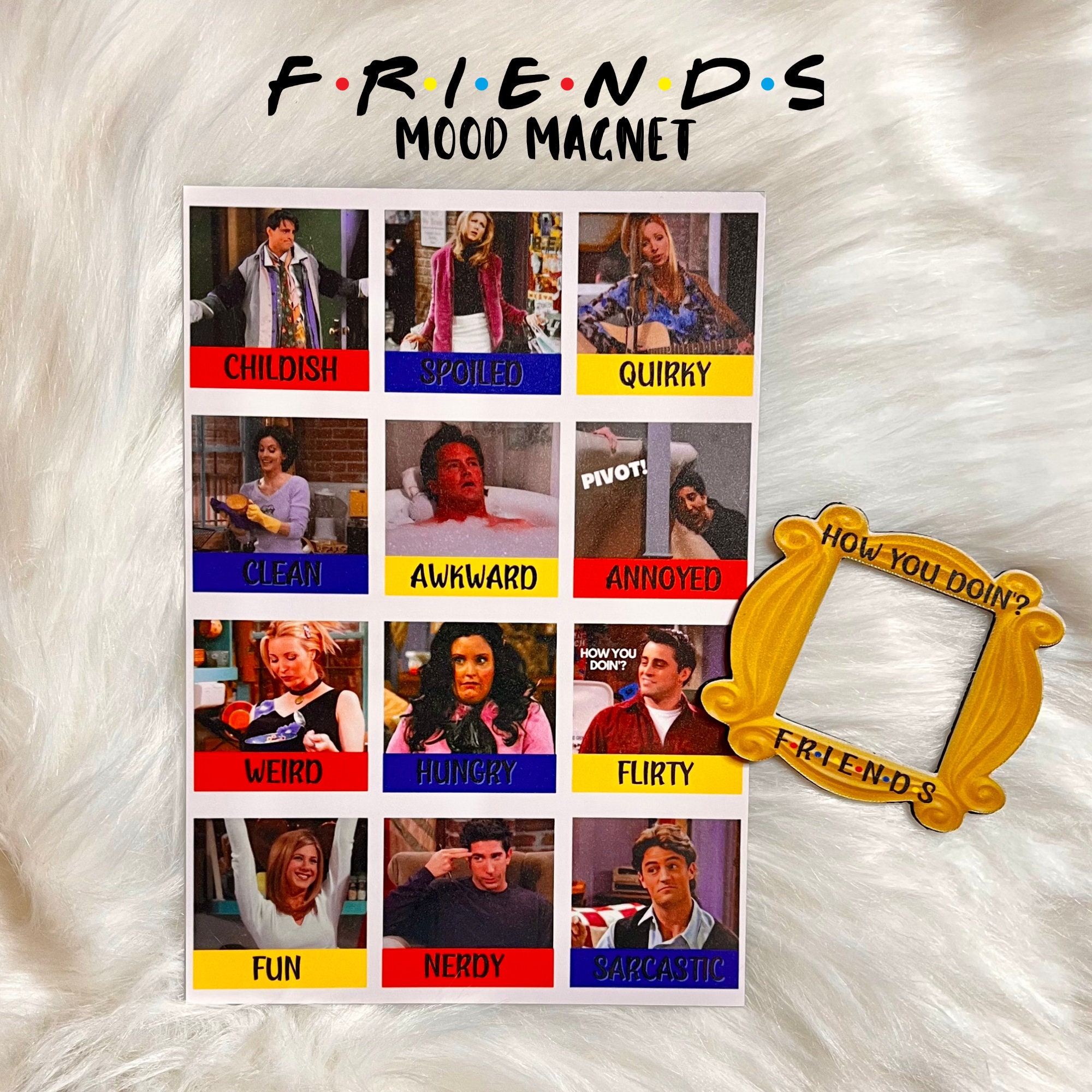 Friends Mood Magnet Friends Tv Show Gifts Central Perk 