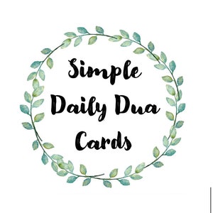 Simple Daily Dua Cards For Kids