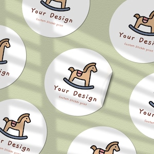 Stickers logo personnalisés - Différentes tailles - Étiquettes autocollantes rondes - Emballage du produit - Stickers logo d'entreprise - Stickers personnalisés