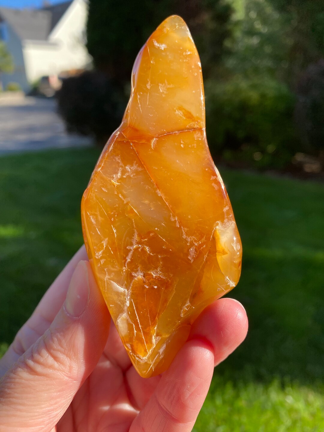 Large Carnelian Agate Nodule Fully Polished Etsy