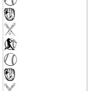 NP07 Baseball Note Pad
