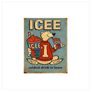 Icee Metal Sign - Etsy