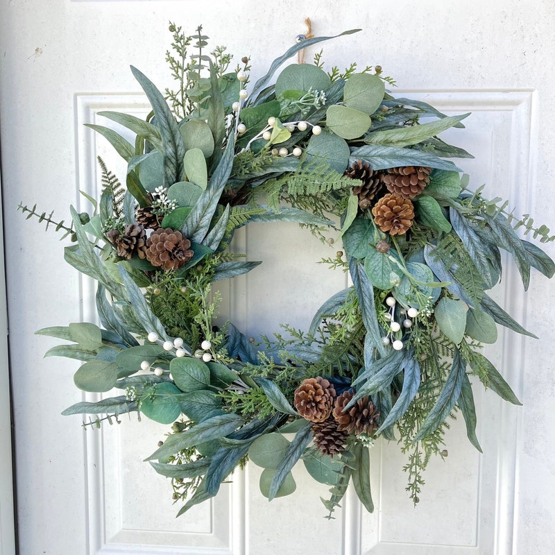 Winter Wreaths for Front Door - Etsy
