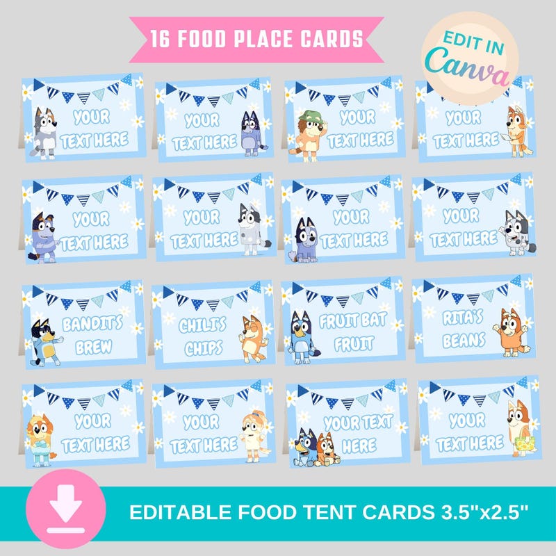Bluey Birthday Printable - Etsy
