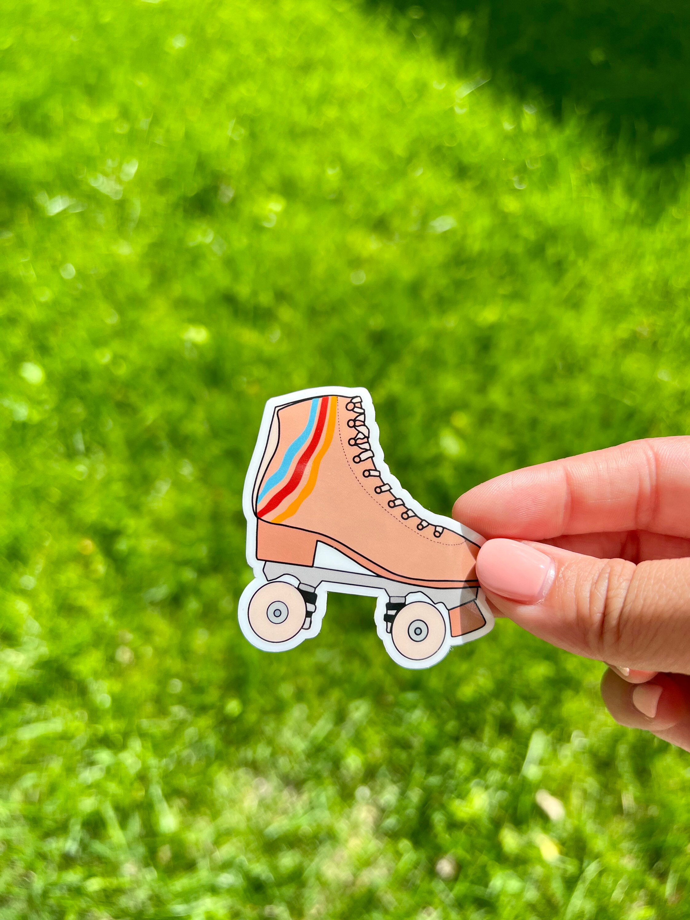 Roller Skates Stickers Retro Roller Skate Stickers Boho Etsy