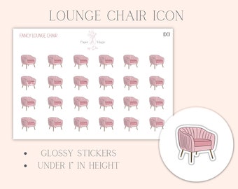 Planner Stickers Planner Icons Planner Mini Icons Mini Stickers Chair Icon Stickers Furniture Planner Stickers